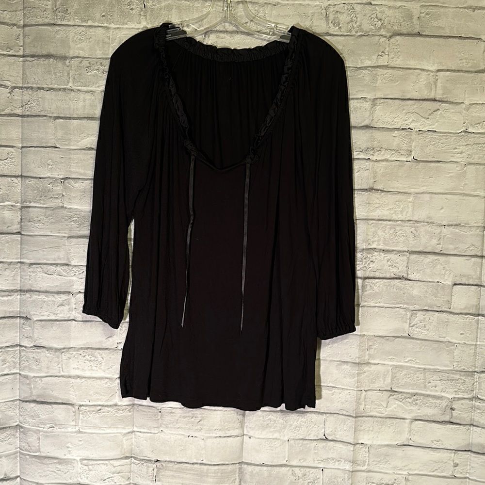 Black 3/4 Sleeve top women